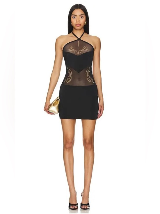Di Petsa Dresses & Skirts - DI PETSA Venus Love Tattoo Mini Dress in Black Medium